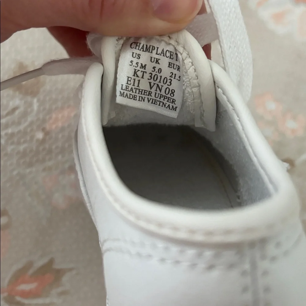 Keds Little Kids Champion Leather Lace Toe Cap Size 5.5 - Picture 8 of 9